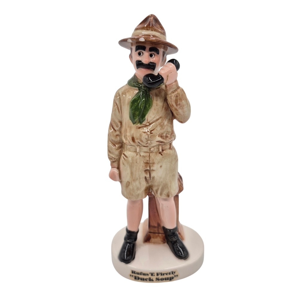 Enesco Groucho Marx Rufus T. Firefly Duck Soup Porcelain Figurine 1981 Japan Vtg